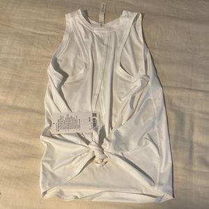 lululemon All Tied Up Tank sz 6 NWT White
